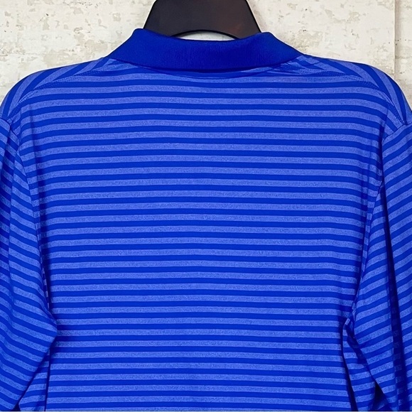 COOLIBAR Womens UPF 50+ Long Sleeve Polo XL Blue Striped - Picture 14 of 16
